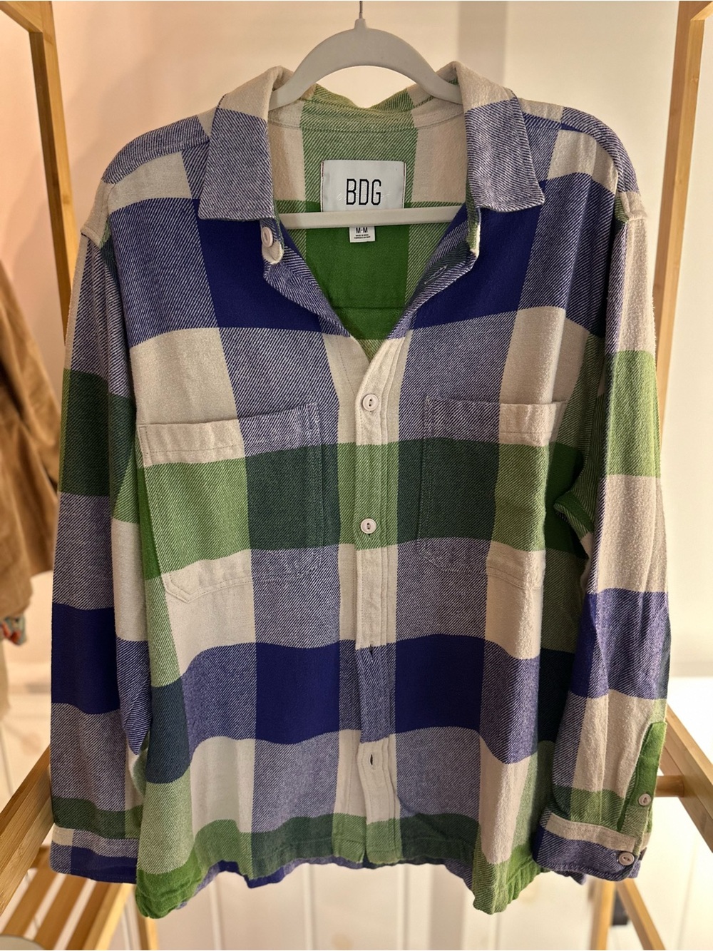 BDG Purple + Green Flannel